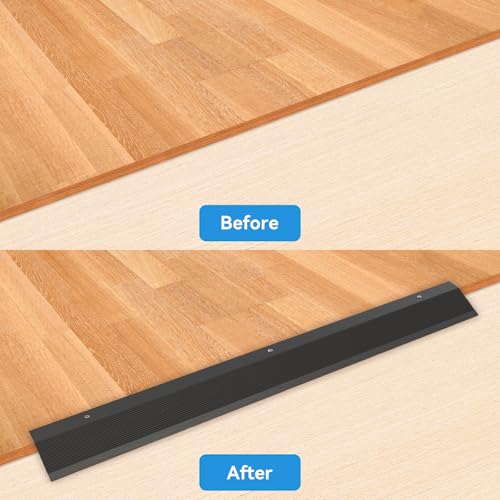 aluminum floor transition strip - threshold ramps for doorways 36 inch threshold strip with 3m adhesive backing and screws doorway edge trim suitable for threshold height less than 16 inch