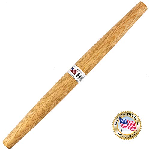 French Rolling Pin for Baking Pizza Dough, Pie & Cookie - Essential Kitchen