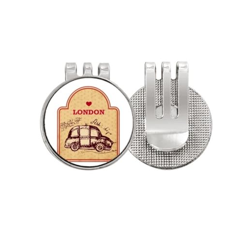 Marqueur de balle de golf motif Londres émaillé idée cadeau golfeur