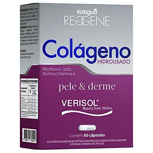Colágeno Hidrolisado Verisol, Pele e Dermo, Com Riblofavina, Iodo, Biotina e Vitamina A, Sem sabor,