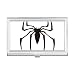 Black Insect Spider Illustration Pattern Business Card Holder Case Pocket Box Wallet