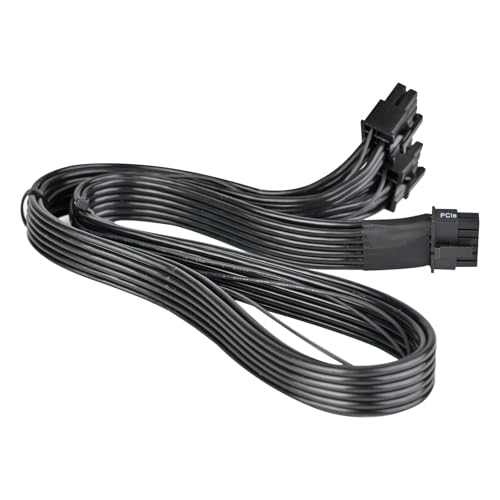 Image of Silverstone Technology PP15-EPS Dual EPS 8 pin (PSU) to 12+4 pin (GPU) 12V-2x6 PCIe Gen5 Cable for Silverstone 3rd Gen PSUs, SST-PP15-EPS