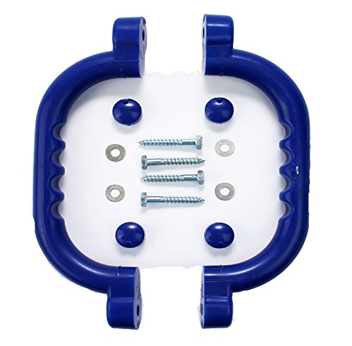 Hiks - Juego de 2 Asas de Agarre Azul, Ideales para Estructura de Escalada, casa de árbol y para Zonas de Juegos Infantiles (también Disponible en Verde y Amarillo).