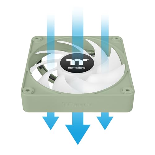 Image of Thermaltake CT140 EX ARGB Sync PC Cooling Fan Matcha Green (3-Fan Pack), Magnetic Connection, 5V Motherboard Sync, 16.8 Million Colors 9 Addressable LEDs, 140 mm Case /Radiator Fan, CL-F197-PL14MG-A