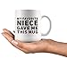 Panvola My Favorite Niece Gave Me This Mug Funny Gifts For Aunts And Uncle Birthday Celebration Worlds Best Aunt Appreciation Coffee Mug 11 oz