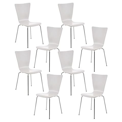 CLP 8X Stapelstuhl Aaron Mit Holzsitz Und Metallgestell I 8 x Stuhl Cover