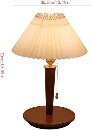 Miniatura 2 de Lamp for Desk Retro Pleated Table Lamp Bedroom Bed Decoration Atmosphere Lamp Desk Lamps for Home Office
