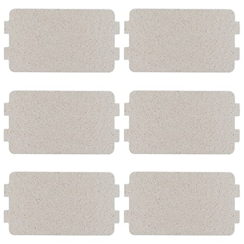 BOJACK Plaque Mica Micro Ondes Pièces de Four à Micro-ondes Feuille de Mica Universelle Couverture de Guide d'ondes 117×64mm (Lot de 6 Pièces)