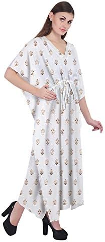 RADANYA Ikkat Largo Flojo Vestido Largo de algodÃ³n Kaftan Caftanes para  Las Mujeres : Amazon.com.mx: Ropa, Zapatos y Accesorios