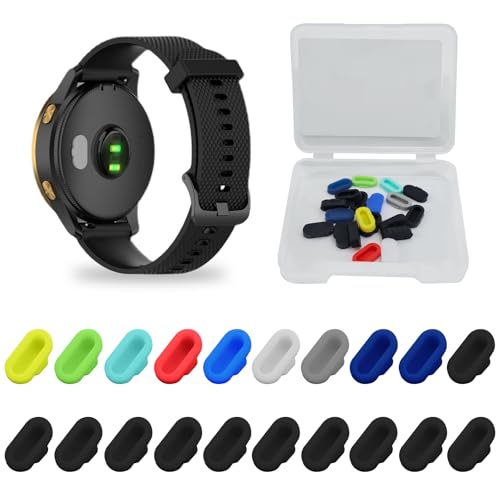 20 conectores de carga de silicona para Garmin Fenix 8/7/7 Pro/6/5, Venu 3/3s/2, Instinct 3/2/2X, Vivoactive 5/4/4s/3, Forerunner 965/265/165/55, Epix 2 Pro, multicolor