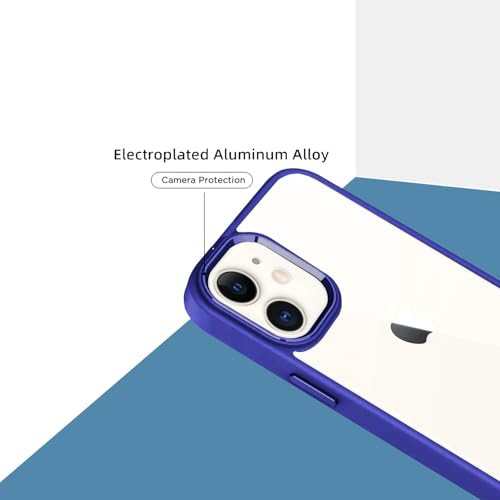 Image of Pikkme iPhone 11 Back Cover | Support Mag-Safe Wireless Magnetic Charging | Hybrid Crystal Clear Transparent Case for iPhone 11 [TPU + Polycarbonate] (Purple)