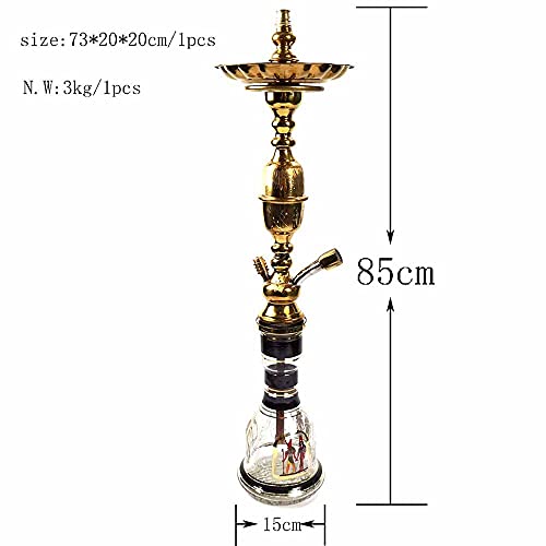 SSOLEREIT Shisha Set Luxus Premium Acryl Buch Shisha mit Silikon Shisha Bowl Silk Shisha Schlauchklemme Multicolor… – Bild 5