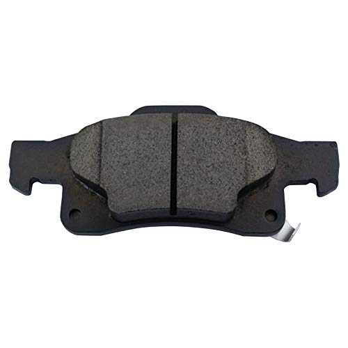 Image of TRQ Rear Brake Pad & Rotor Kit, with Chemical Kit Parking Brake Shoe Set Ceramic Premium G-Coated Compatible with 2011-2019 Dodge Durango Jeep Grand Cherokee
