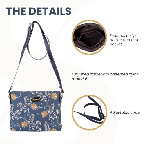 Image of Signare Tapestry Crossbody Bag Sling Shoulder Purse for Women