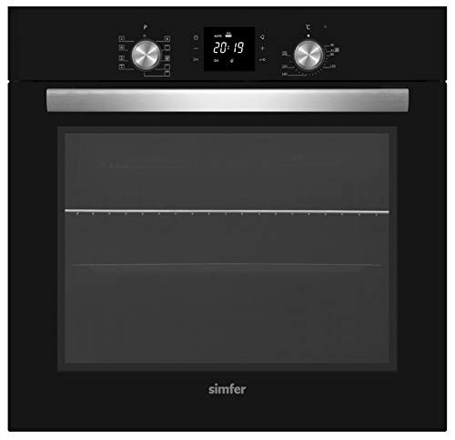 Simfer Einbau-Backofen 60 cm BO 6813, 60 L, 9 Funktionen, Digitaler Timer,...