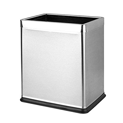 Corbeille à papier et double poubelle carrée pour bureau d'hôtel ou chambre moderne