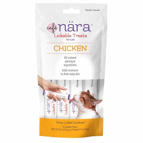 Café Nara Chicken Flavored Lickable Treats for Cats - Pack of 6