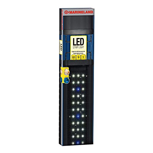 Marineland Energy Efficient LED Strip Light, Adjustable Mounting Legs, 18-Inch