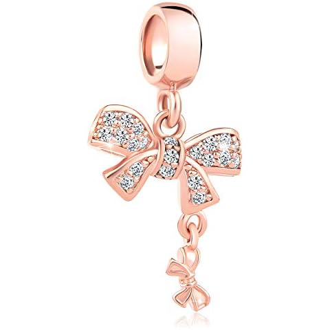 CharmSStory Bow-Knot Charm Rose Gold Beads Cover