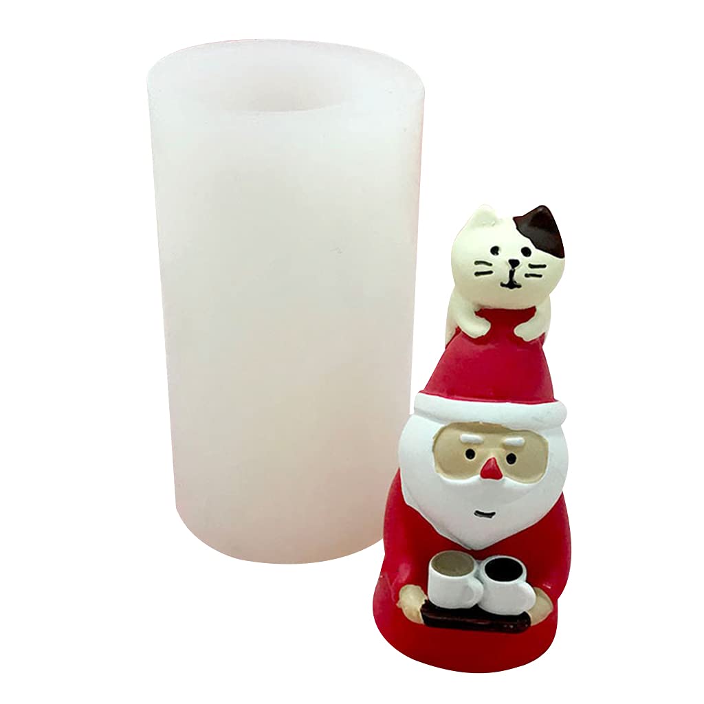 Buxuaaaa Chocolate Candy Sugar Craft Mold Art Silicone Soap Mold Household Molds Christmas Theme Sugarcraft Molds