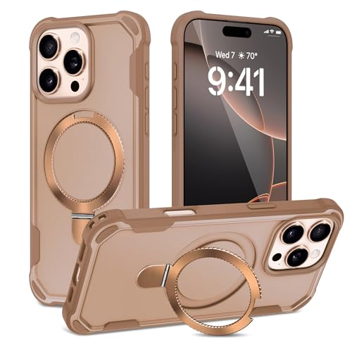 Coque iPhone 16 Pro Max MagSafe dorée Fingic aux finitions de luxe