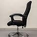 Melaluxe Office Chair Cover - Universal Stretch Desk Chair Cover, Computer Chair Slipcovers (Size: M) - Black