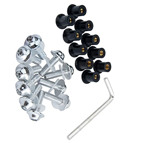 �I�[�g�o�C�p�t�@�X�i�[ �ɓK�����郄�}�n FZ1/FZS1000 2001-2005 2004 2003 2002 10 �� M5x16mm �I�[�g�o�C�t�����g�K���X�t�����g�K���X CNC �{���g�˂��i�b�g�t�@�X�i�[(White)