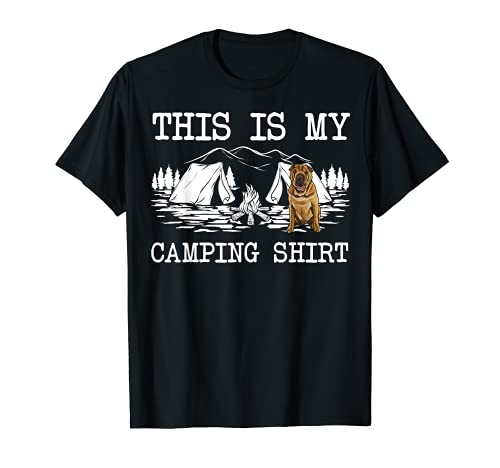 Fogata Chinese Shar-Pei Perro Este es mi camping Camiseta