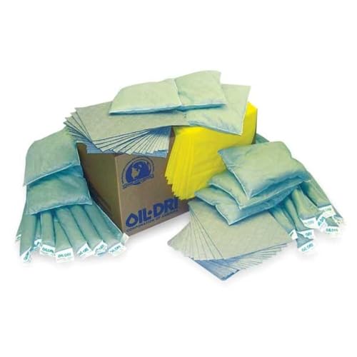Image of Oil-Dri Spill Kit Refill, 109 gal Volume Absorbed per Kit, Box, White L90667R - 1 Each
