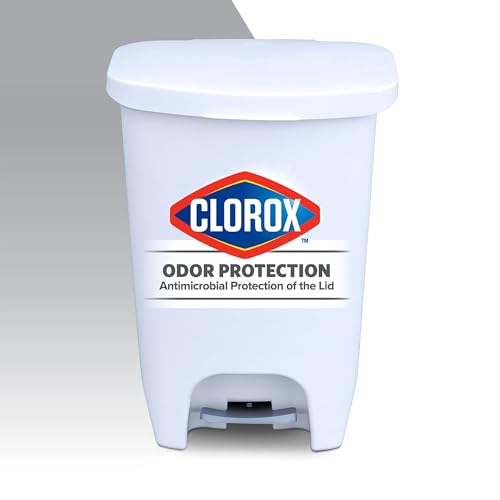 Caneca de basura rectangular 13 gal Glad 4 pack blanca miniatura 7