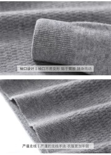 Men Cashmere Sweater for Autumn and Winter Round Neck Loose Oversized Sweater Long Sleeved Pullover Sweater, Top daxianghui M2