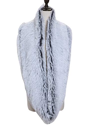 Women's Faux Fur Infinity Scarf Chic Soft Loop Circle Neck Warmer for Winter4