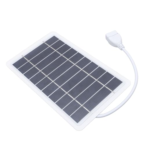 Panel solar portátil con banco de energía y dos salidas USB