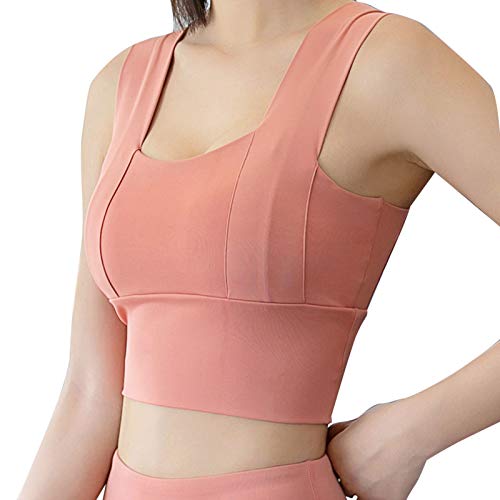 DECDEAL Sutiã esportivo feminino push-up à prova de choque acolchoado tops recortados com tope regat