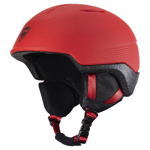 Casco de esquí Rossignol rojo para tus jornadas de nieve de invierno en la montaña