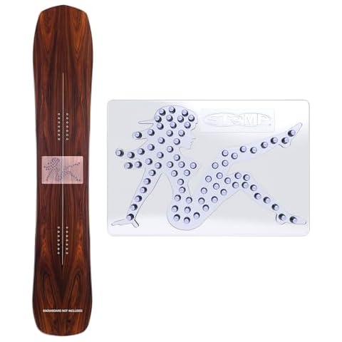 Stompgrip Premium Snowboard Stomp Pad | Mud Flap | Old School Collection | 3D Decal | Clear Cover