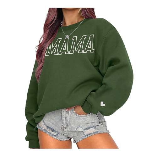 Embroidered Mama Mom Sweatshirt - Perfect for Christmas 20232