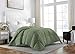Sleep Restoration Down Alternative Comforter 1400 Series - Best Hotel Quality Hypoallergenic Duvet Insert Bedding - Full/Queen - Sage