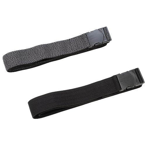 Stretch Belts 2-Pack | Heavy Duty Nylon | Easy Adjustable Buckle | Comfort Fit2