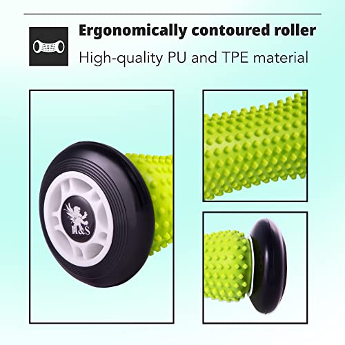 H&S Foot Massage Roller For Plantar Fasciitis & Arch Or Heel Pain - Contoured Feet Massager For Stress Relief & Relaxation #TOP2