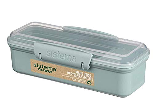 System Renew lunchbox met 2 vakken, polypropyleen, lichtblauw, 0,41 l