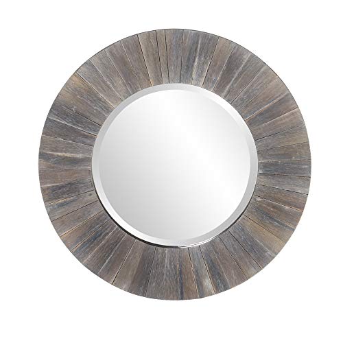 Howard Elliott Henley Spiegel, Dunkles rustikales Holz Cover