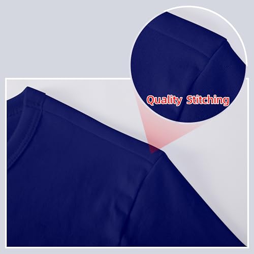 Boys/Kids/Toddlers Crew Neck Cotton T-Shirts Short Sleeve Summer Basic Tops（Age 2-12Y）3