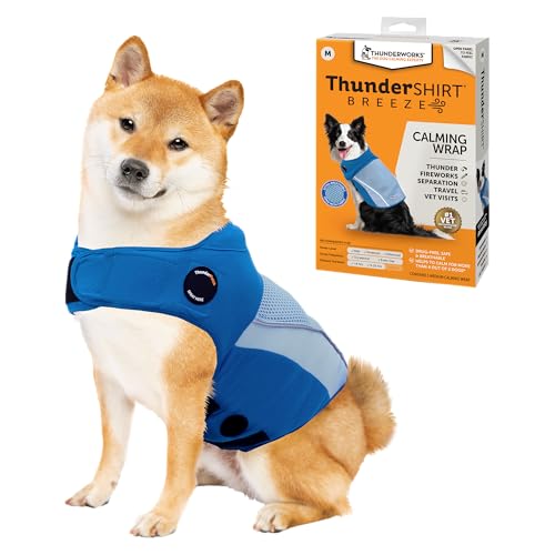 ThunderShirt Breeze for Dogs, Medium, Sky Blue, Extra Breathable ...