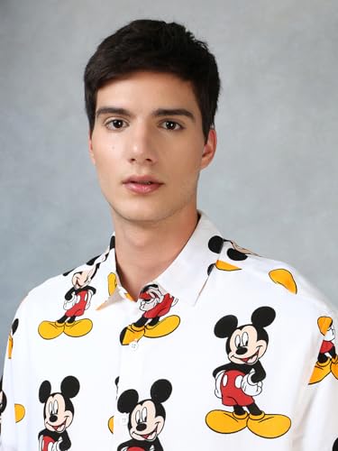 Image of Bewakoof Men's All Over Printed Oversized Fit Half Sleeve Resort Collar Rayon Shirt