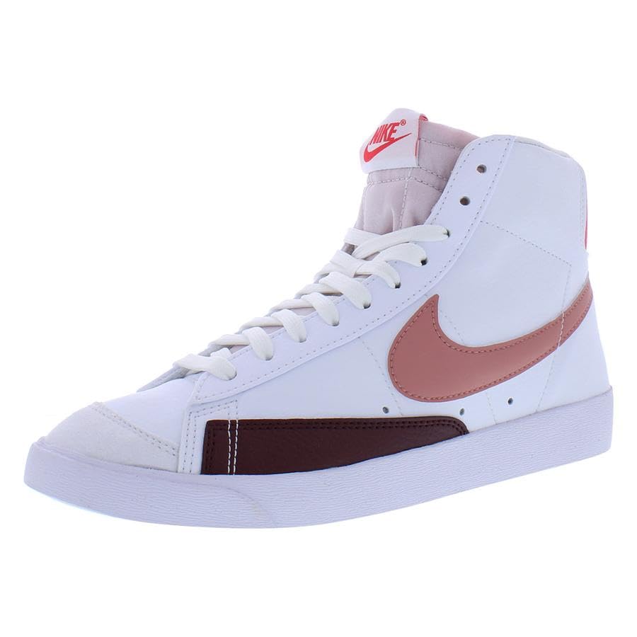 Image of Nike Blazer Mid '77 Next Nature Womens Shoes Size 12, Color: White /Red Stardust