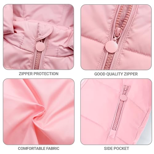 Image of JiAmy Kids 2 Piece Snowsuit Set Girl Winter Hooded Puffer Jacket & Snow Bib Pants Boy Ski Suits(1-12Y)