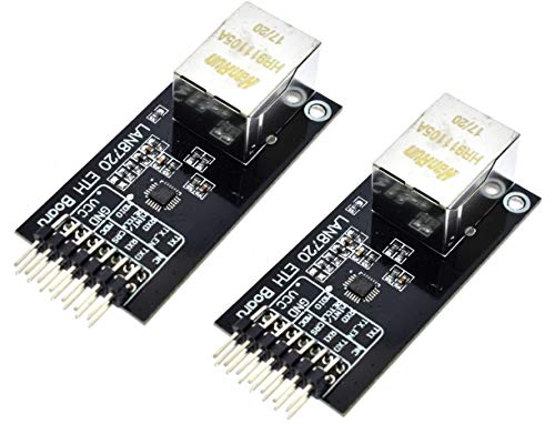 TECNOIOT 2pcs LAN8720 Ethernet Board Network Module Ethernet Transceiver RMII Interface Development Board