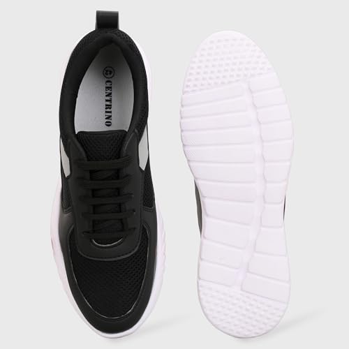 Image of Centrino Lightweight Sneakers for Men | Shoes for Man Stylish | Casual Breathable Lace-Up Canvas Walking Shoes | Cushioned Insole for All-Day Comfort | Anti-Skid Sole | Comfortable Mens Shoes Daily (6822)