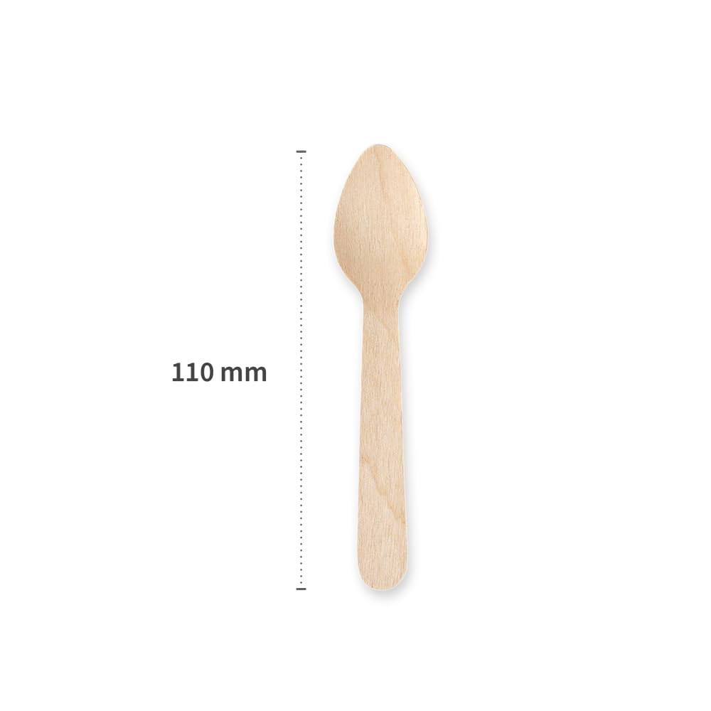 FRANZ MENSCH 1000 Stück NATUREStar Kaffeelöffel | Holz, FSC® 100%, natur, L: 11cm, Karton, Einwegbesteck, Holzteelöffel, Holzbesteck, Einmalbesteck, Party Besteck, Einmalteelöffel